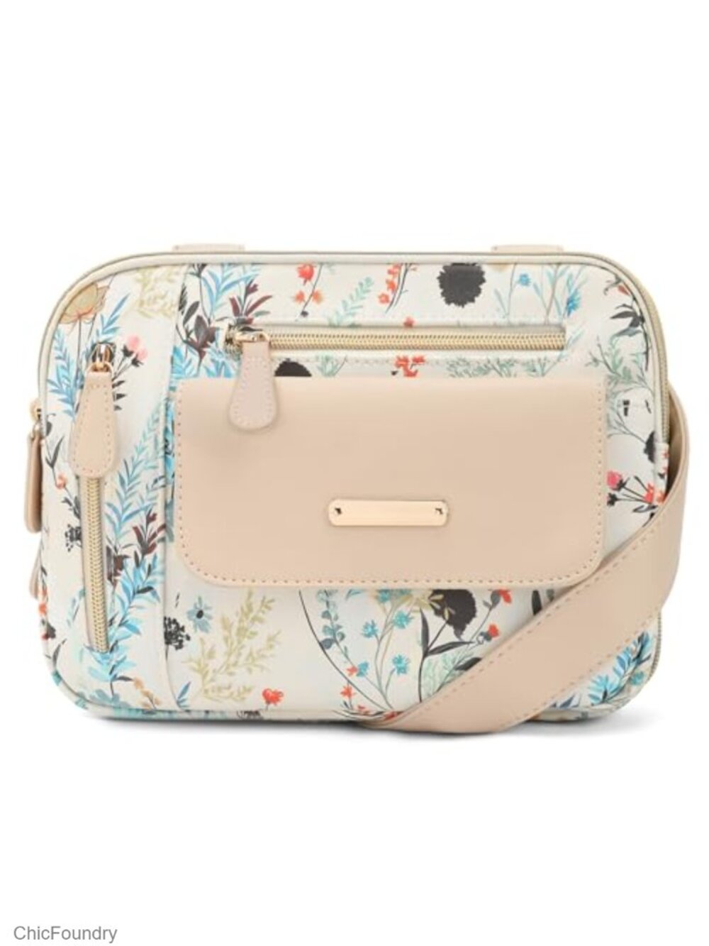 Goinsound Multisac Zippy Vegan Leather Crossbody Purse with Built in Wallet